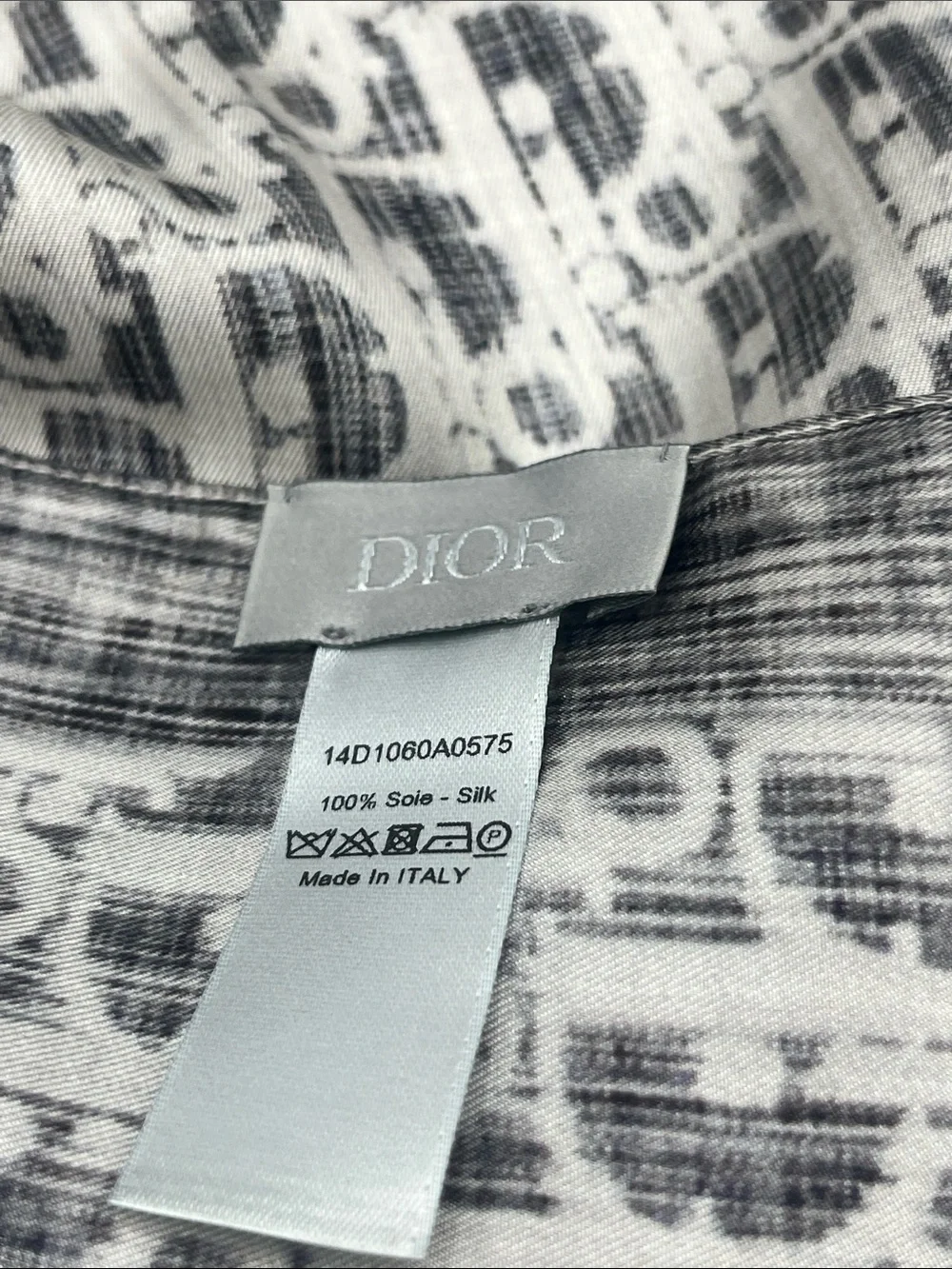 Dior Oblique Silk Scarf 21” x 21”